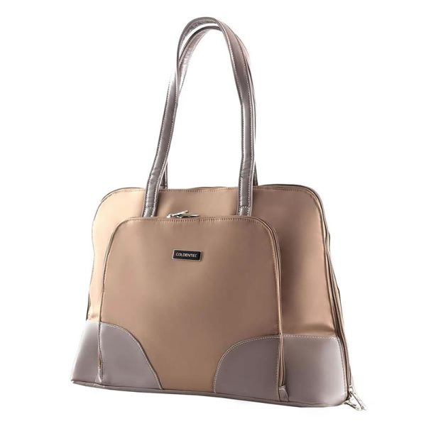 Bolsa feminina Goldentec para notebook 15.6" Bege - Image 2