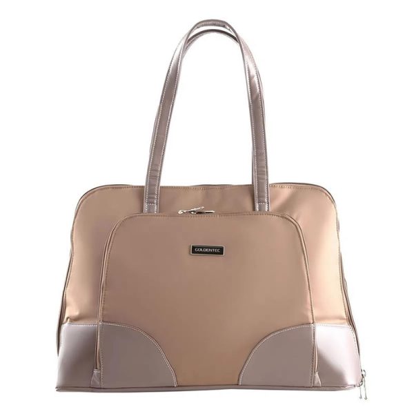 Bolsa feminina Goldentec para notebook 15.6" Bege