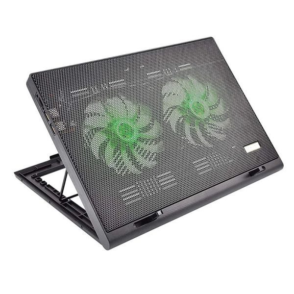 Cooler para notebook Warrior Power Gamer LED verde luminoso - AC267