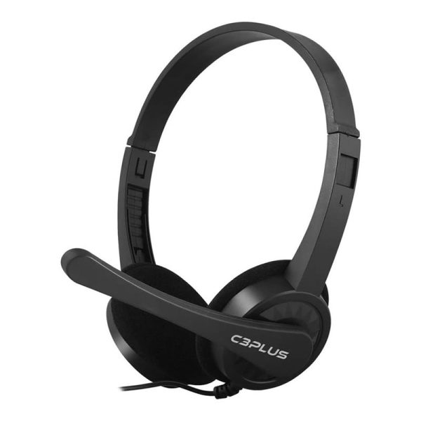 Headset C3Plus, P2, com controlador de volume, preto - PH-02BK