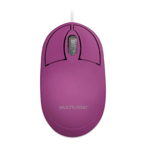 Mouse Classic box óptico full rosa USB - MO304