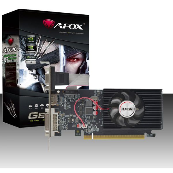 Placa de vídeo Afox GT220 1GB, DDR3, 128Bits, low profile, HDMI/DVI/VGA - AF220-1024D3L2