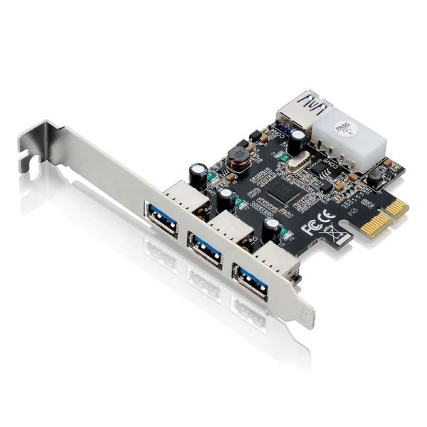 Placa PCI Multilaser Express USB 3.0 com 3 portas frontais + 1 porta traseira - GA130