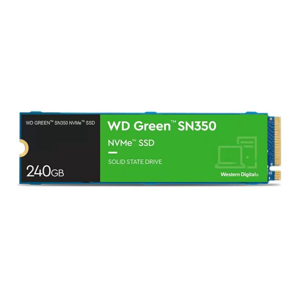 SSD WD Green PC SN350 240GB, PCIe, NVMe, Leitura: 2400MB/s, Escrita: 900MB/s - WDS240G2G0C - Image 2