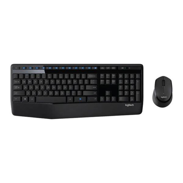 Teclado e mouse Logitech MK345 sem fio 1000DPI preto ABNT2