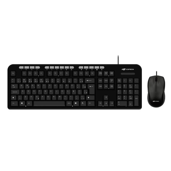 Teclado + Mouse C3Tech USB, multimídia, ABNT2 - KT-100BK - Image 2