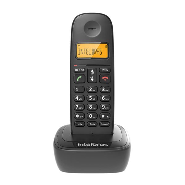 Telefone sem fio Intelbras TS 2510, Identificador de chamadas, Preto