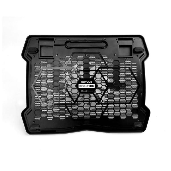 Base para notebook C3Plus NBC-01BK, 10” até 14”, cooler de 140 mm, Preto - Image 3