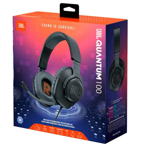 Headset Gamer JBL Quantum 100, Drivers 40mm, Preto - Image 4