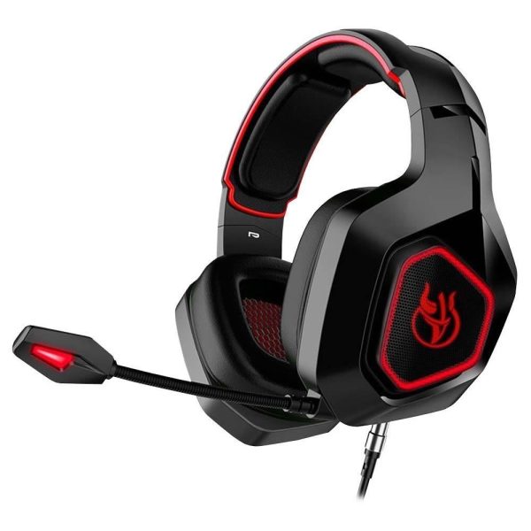 Headset Gamer Kross Elegance Dekmos, 50mm, USB, P2, Preto E Vermelho - Ke-hs155