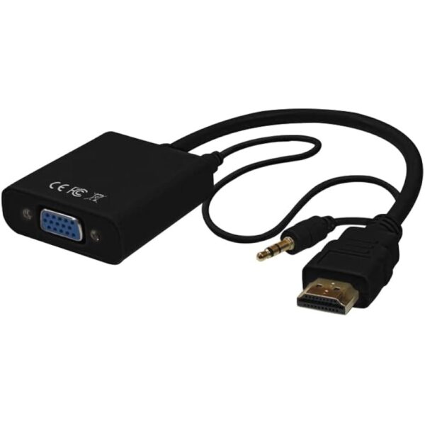 Cabo Adaptador HDMI M/VGA F+P2 ADP-HDMIVGA20BK Pluscable