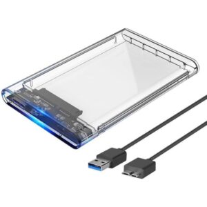 Case Sata Usb 3.0 Hd 2,5 Transparente Fy-448