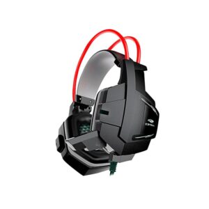 Headset Gamer C3tech Sparrow Com Microfone P2 Ph-g11bk Preto E Vermelho