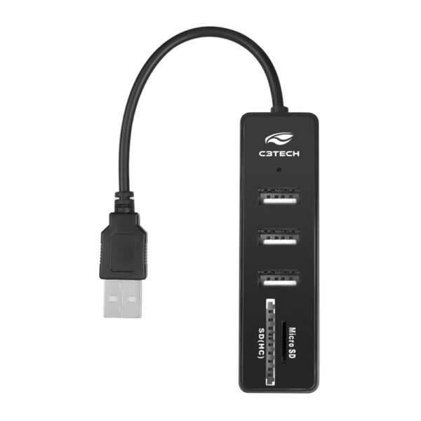 Hub USB 2.0 5 Portas HU-L200BK C3Tech