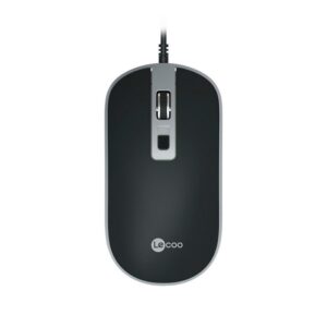 Mouse Lecoo Usb Ms104 2000 Dpi Preto