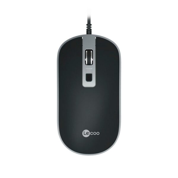 Mouse Lecoo Usb Ms104 2000 Dpi Preto