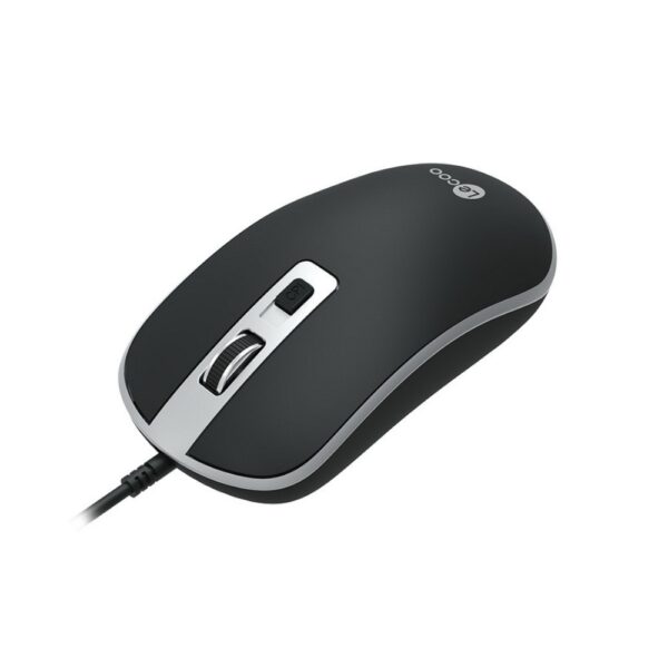 Mouse Lecoo Usb Ms104 2000 Dpi Preto