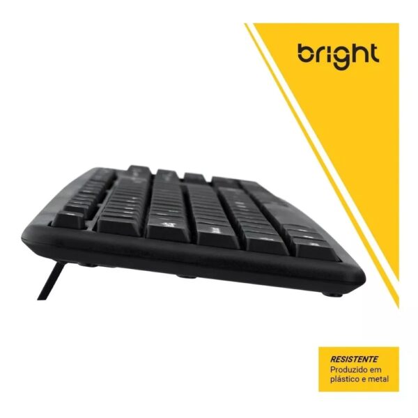 Teclado Bright 0014 Basic Preto Usb