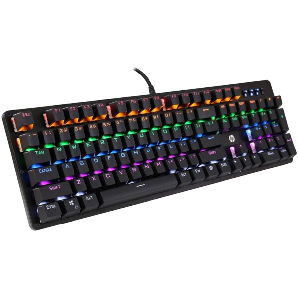 Teclado Gamer Usb Mecanico Gk100 Led Hp