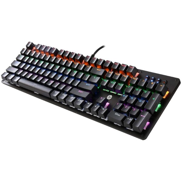 Teclado Gamer Usb Mecanico Gk100 Led Hp - Image 3