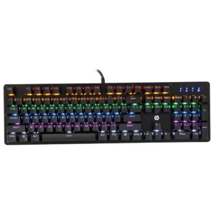 Teclado Gamer Usb Mecanico Gk100 Led Hp