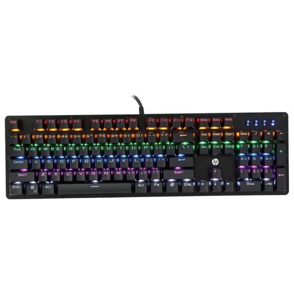 Teclado Gamer Usb Mecanico Gk100 Led Hp