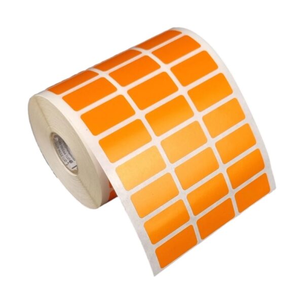 Etiqueta Adesiva 30x15mm Laranja 3 Col Térmica S Ribbon Rolo Com 30m