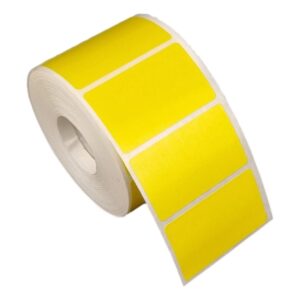 Etiqueta Adesiva 50x30mm Amarela 1 Col Térmica S Ribbon Rolo Com 30m