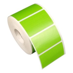 Etiqueta Adesiva 50x30mm Verde 1 Col Térmica S Ribbon Rolo Com 30m