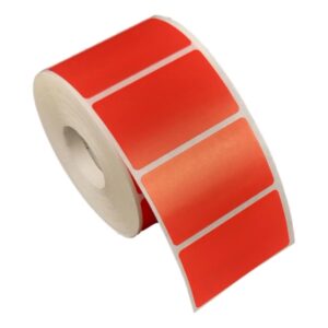 Etiqueta Adesiva 50x30mm Vermelha 1 Col Térmica S Ribbon Rolo Com 30m