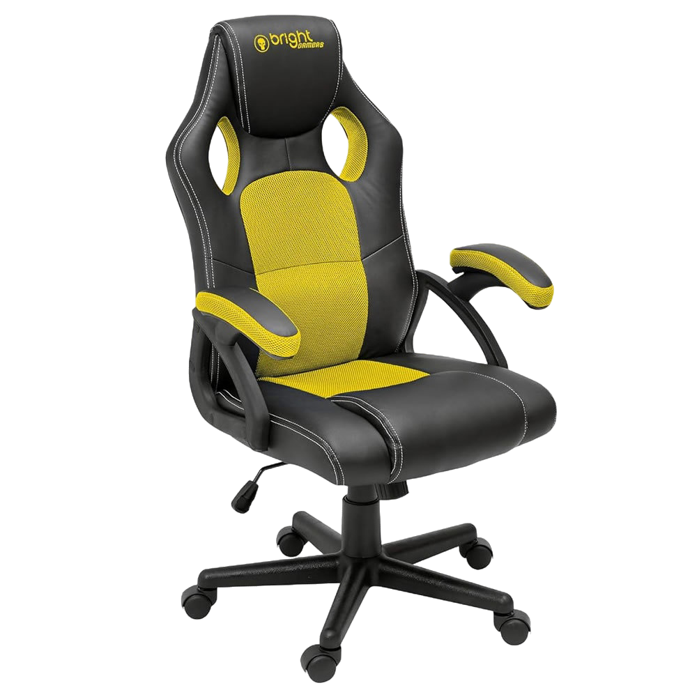 Cadeira Gamer Bright PretoAmarelo