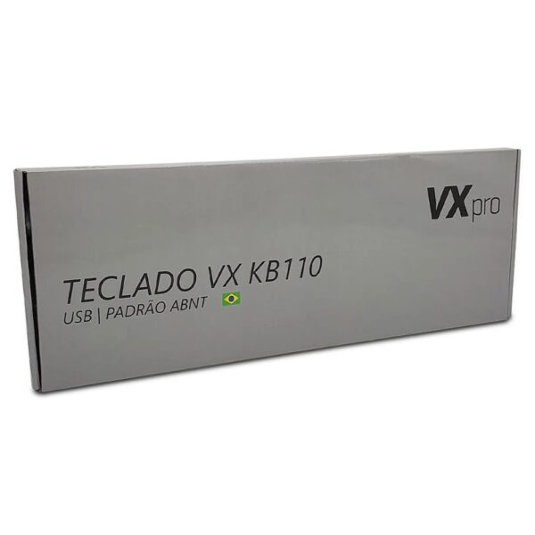 Teclado Usb Preto Vxkb110 Vxpro - Abnt2 / Com Fio