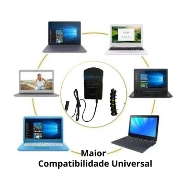 Fonte De Alimentação, P Notebook, Regulada, Universal 7 Plugues - Marca Inova - (1)